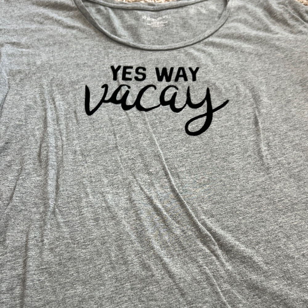 YES WAY VACAY Xhilaration Short Sleeve Top - Picture 4 of 6